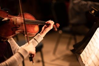 playing the viola