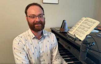 piano teacher Alex Chisholm Loxley with Your Space Music Lessons