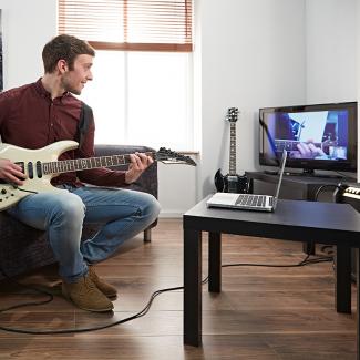 set up for online music lessons
