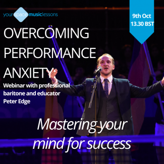 webinar by Your Space Music Lessons on performance anxiety