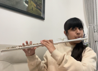 Bareen with Grade 3 piece on the flute