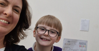 young learner achieving the practice challenge